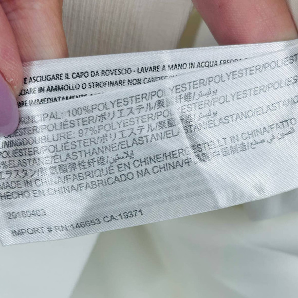 Finders Keepers Mini Dress Mila Ivory White Button-Front Sleeveless Retro XXS - Picture 6 of 6